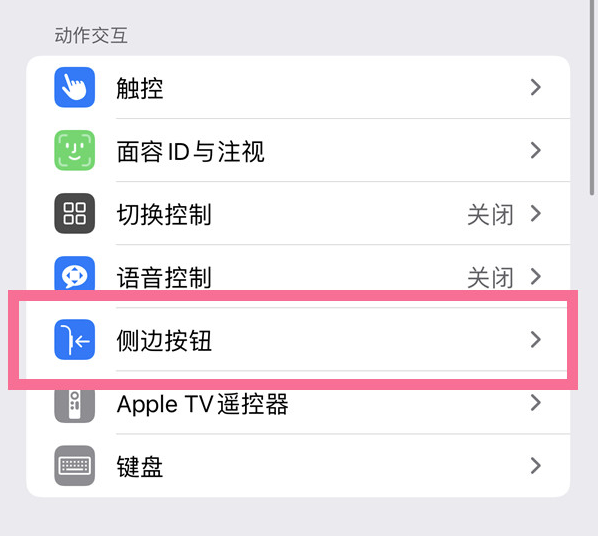 南乐苹果14维修店分享iPhone14 Plus侧键双击下载功能关闭方法 